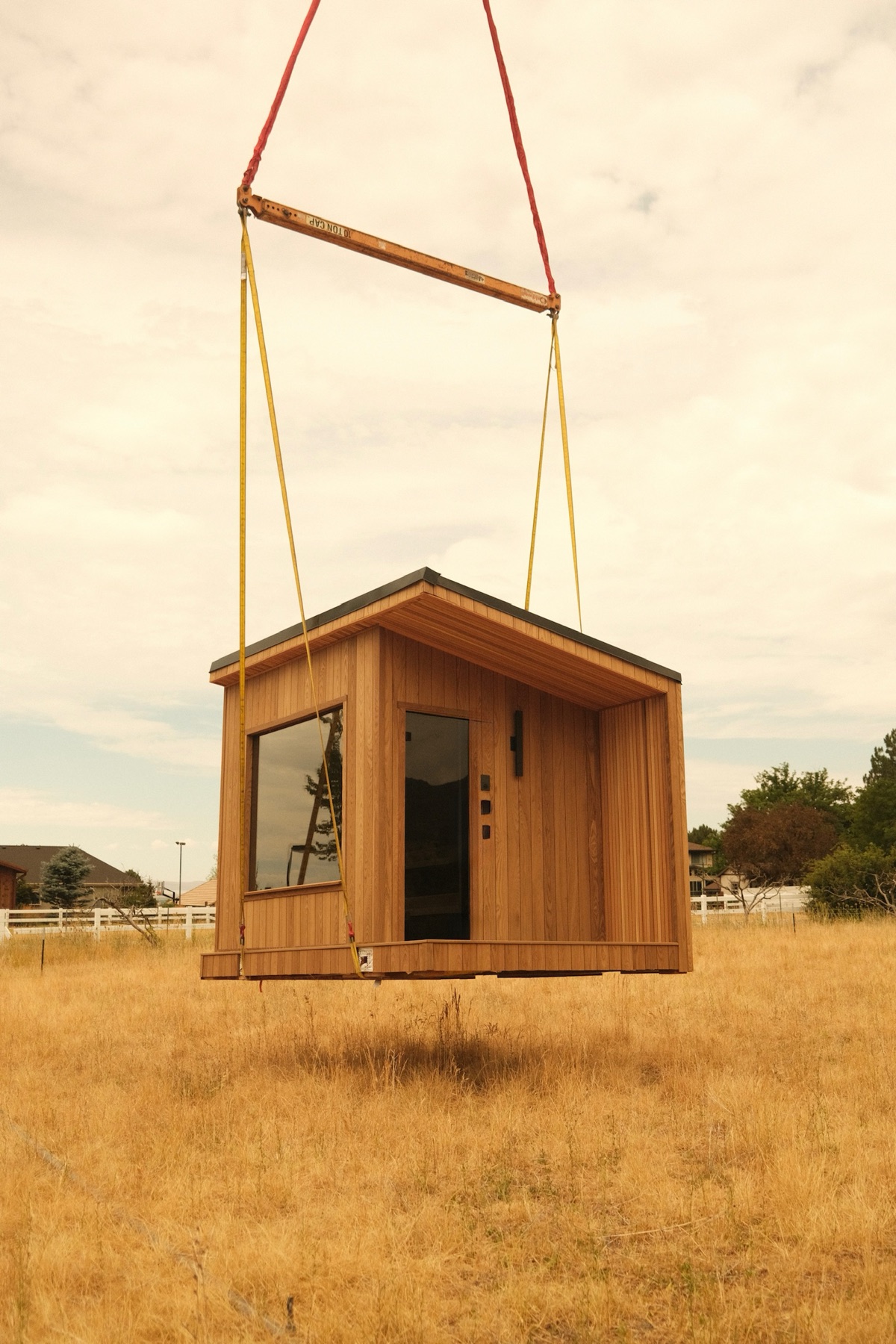 212 Designer sauna craned in as a finished module