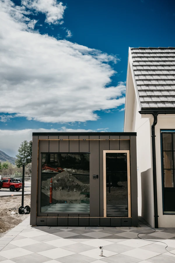 Completed 212 Essential installation beside the stone patio