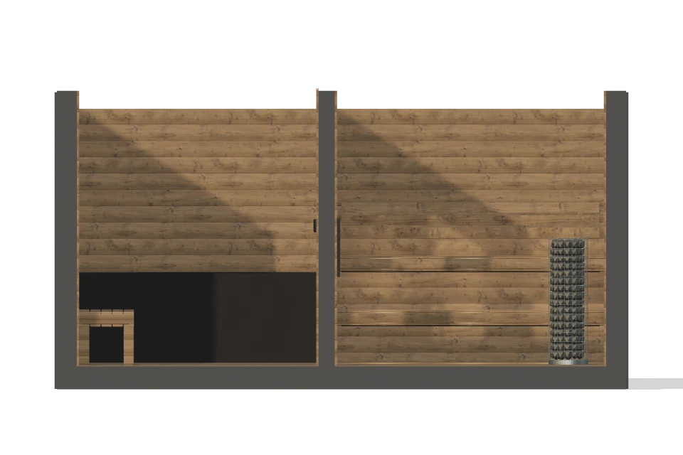 Thermal Suite Essential interior straight-on cutaway