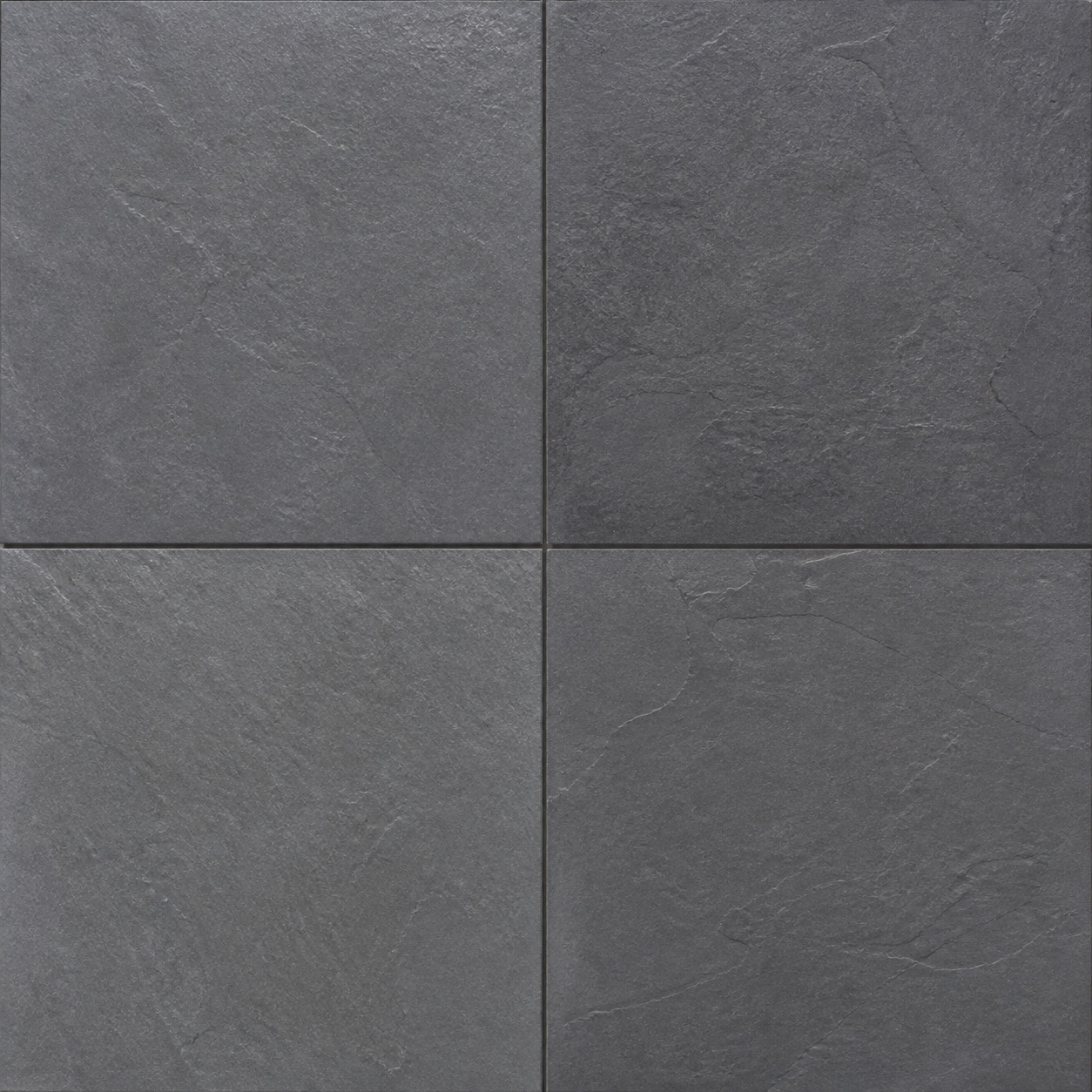 Gray 24 by 24 inch natural slate floor tile