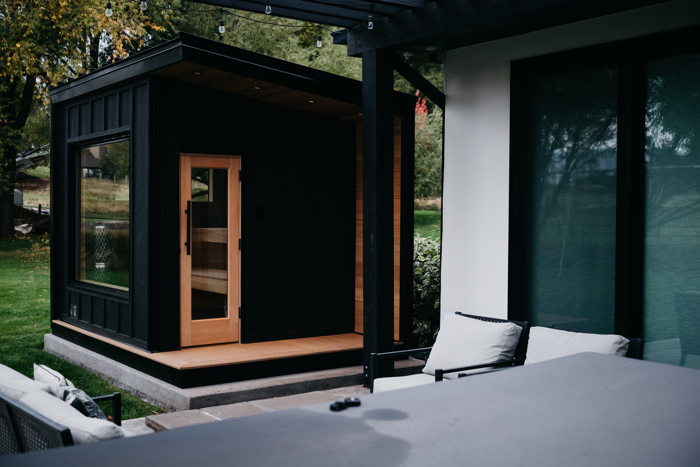 The 212 Designer from the patio under the pergola